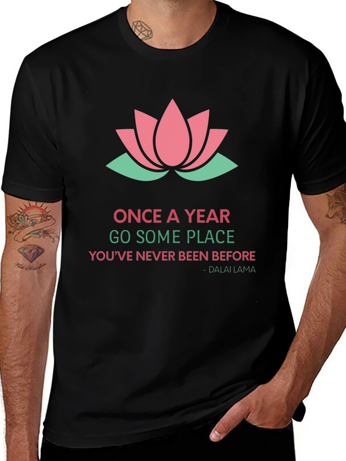 Inspirational Lotus Graphic Tee