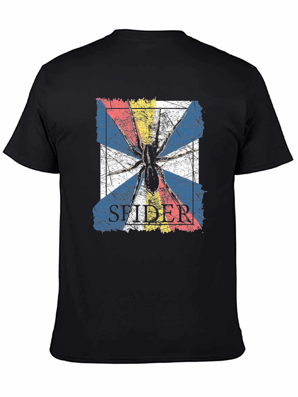 Spider Graphic Tee - Grunge Retro Design