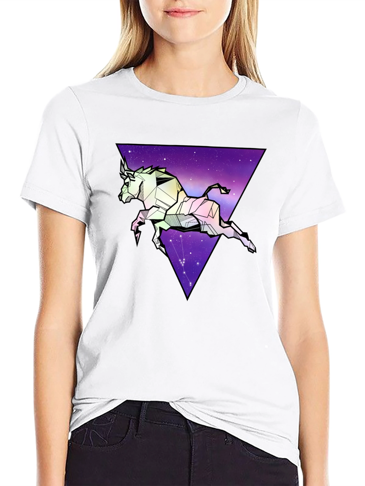 Geometric Taurus Graphic Tee - Zodiac Star Sign