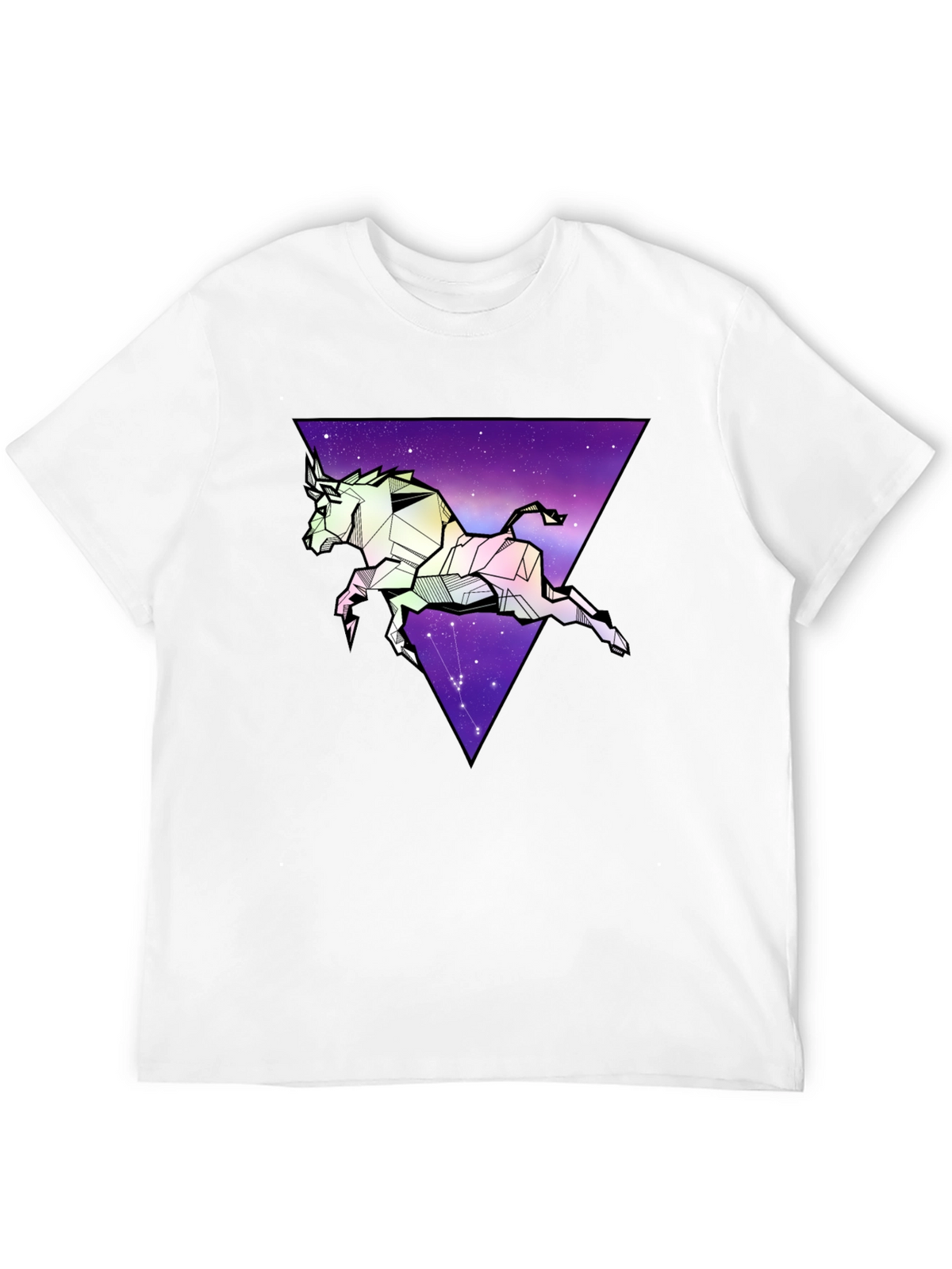 Geometric Taurus Graphic Tee - Zodiac Star Sign
