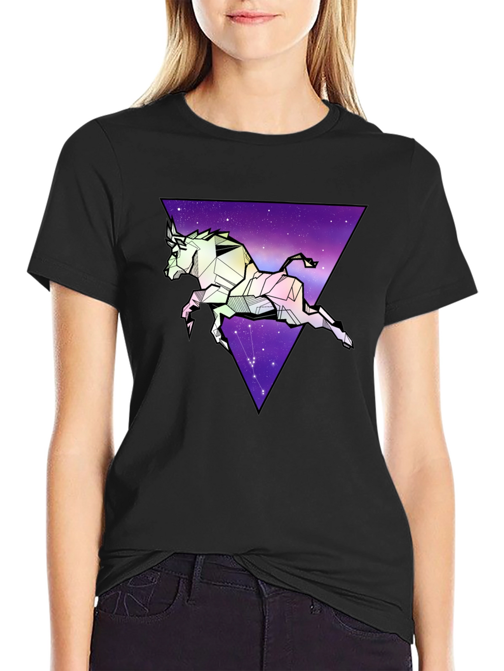 Geometric Taurus Graphic Tee - Zodiac Star Sign