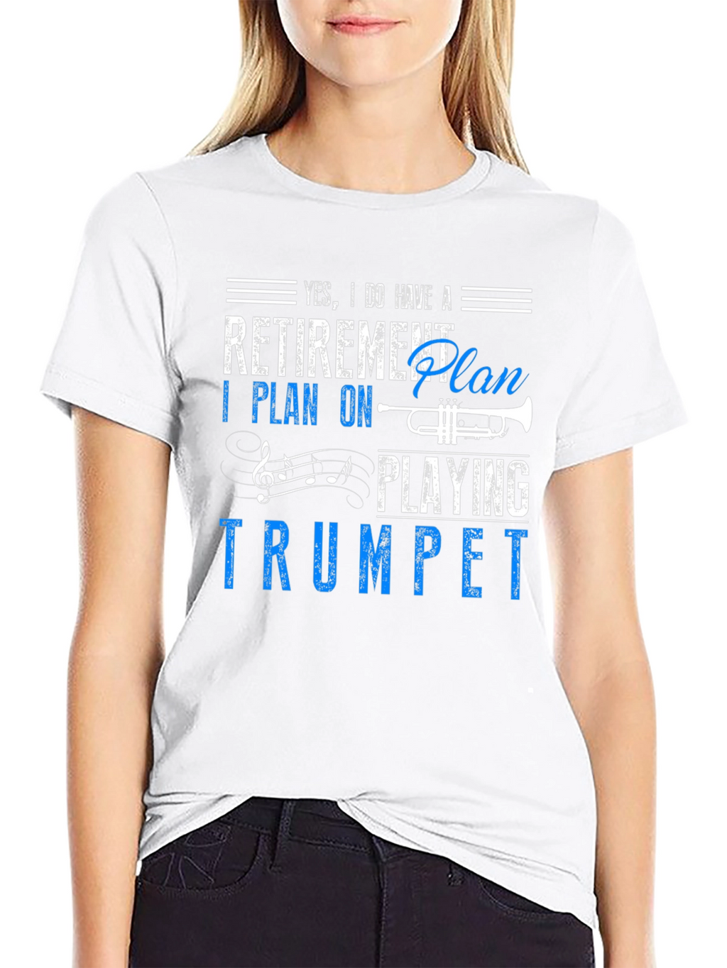 Retirement Plan Trumpet Player Graphic Tee