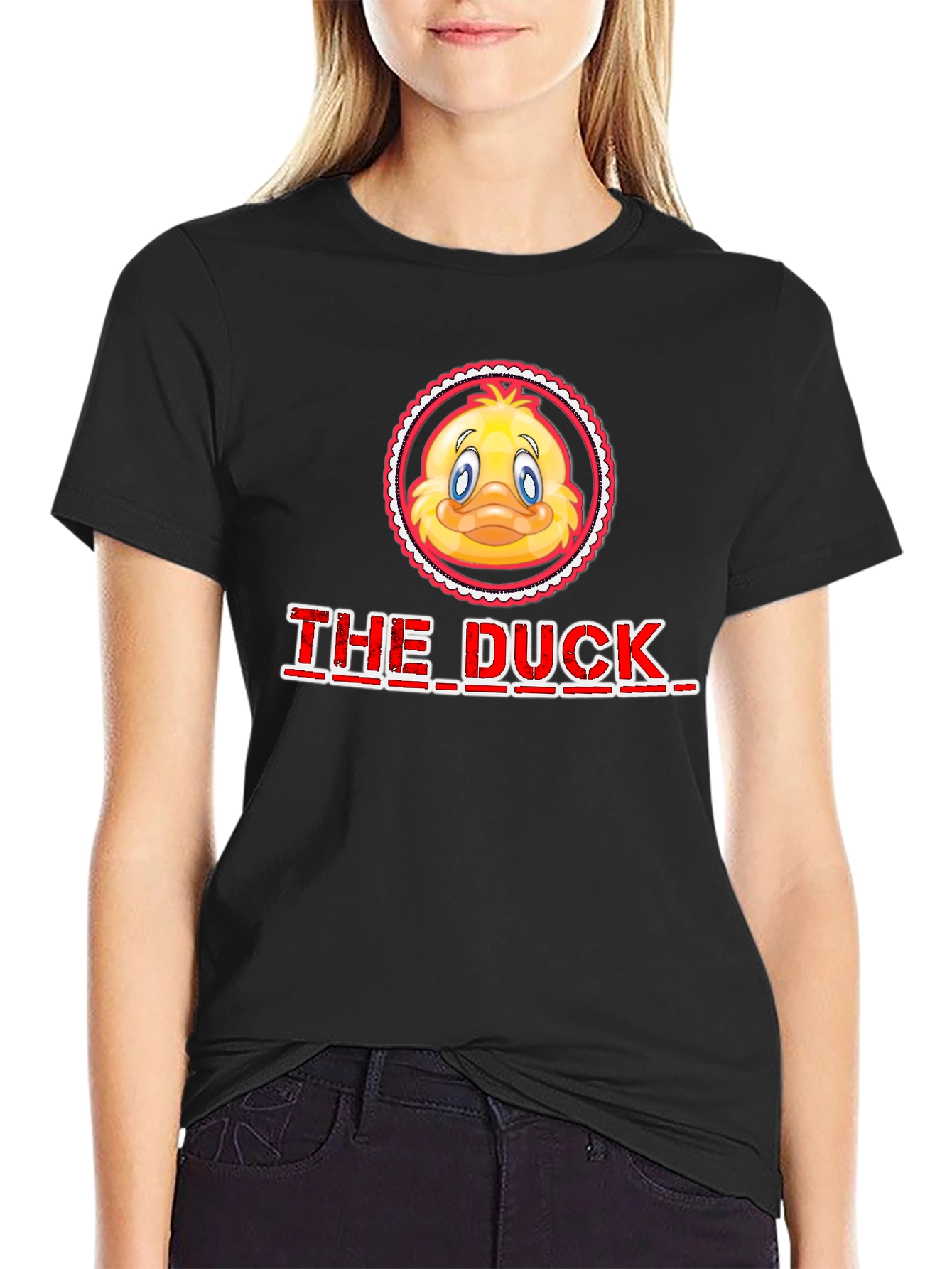 The Duck Graphic T-Shirt - Black Cotton Tee