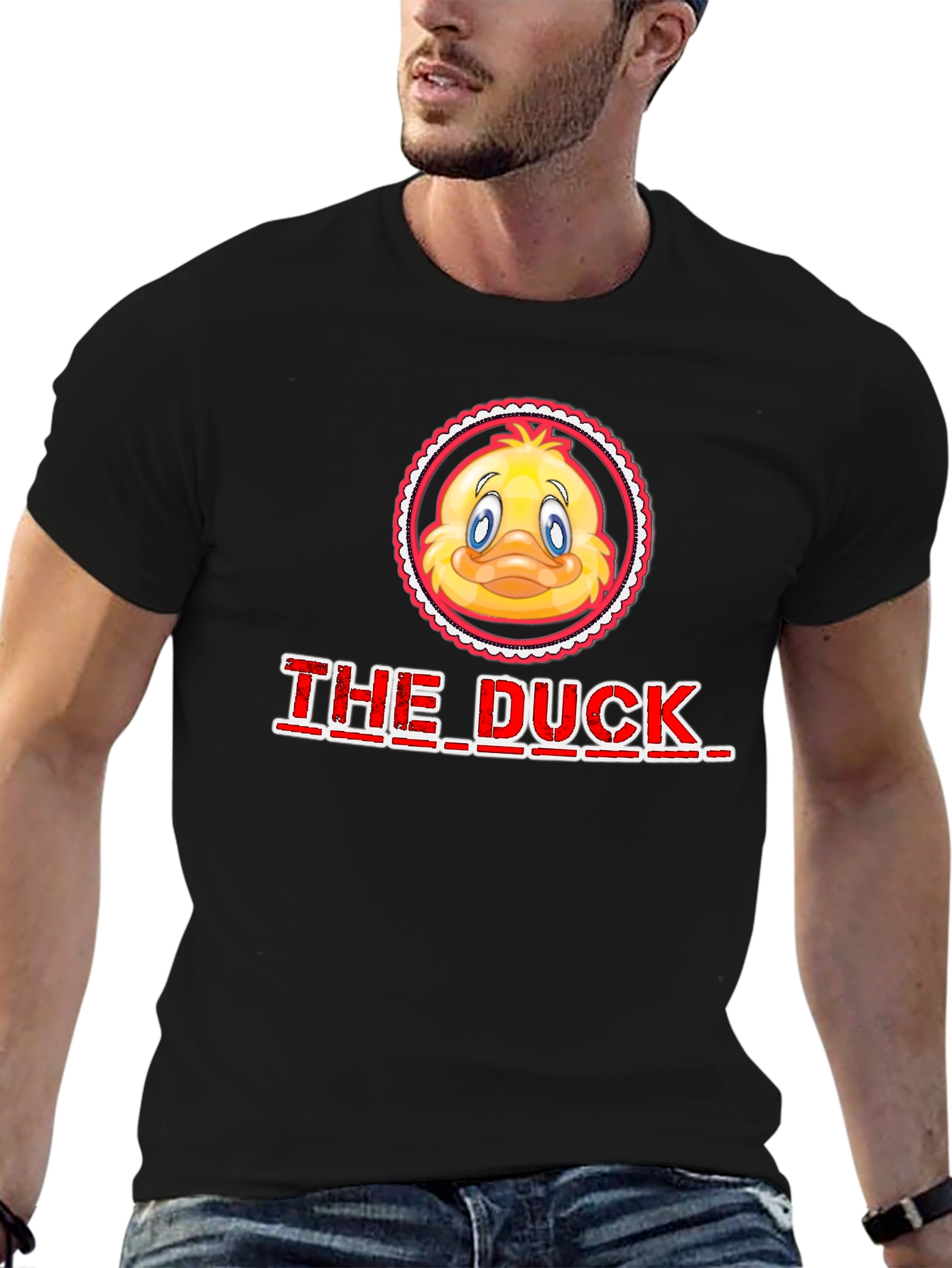 The Duck Graphic T-Shirt - Black Cotton Tee