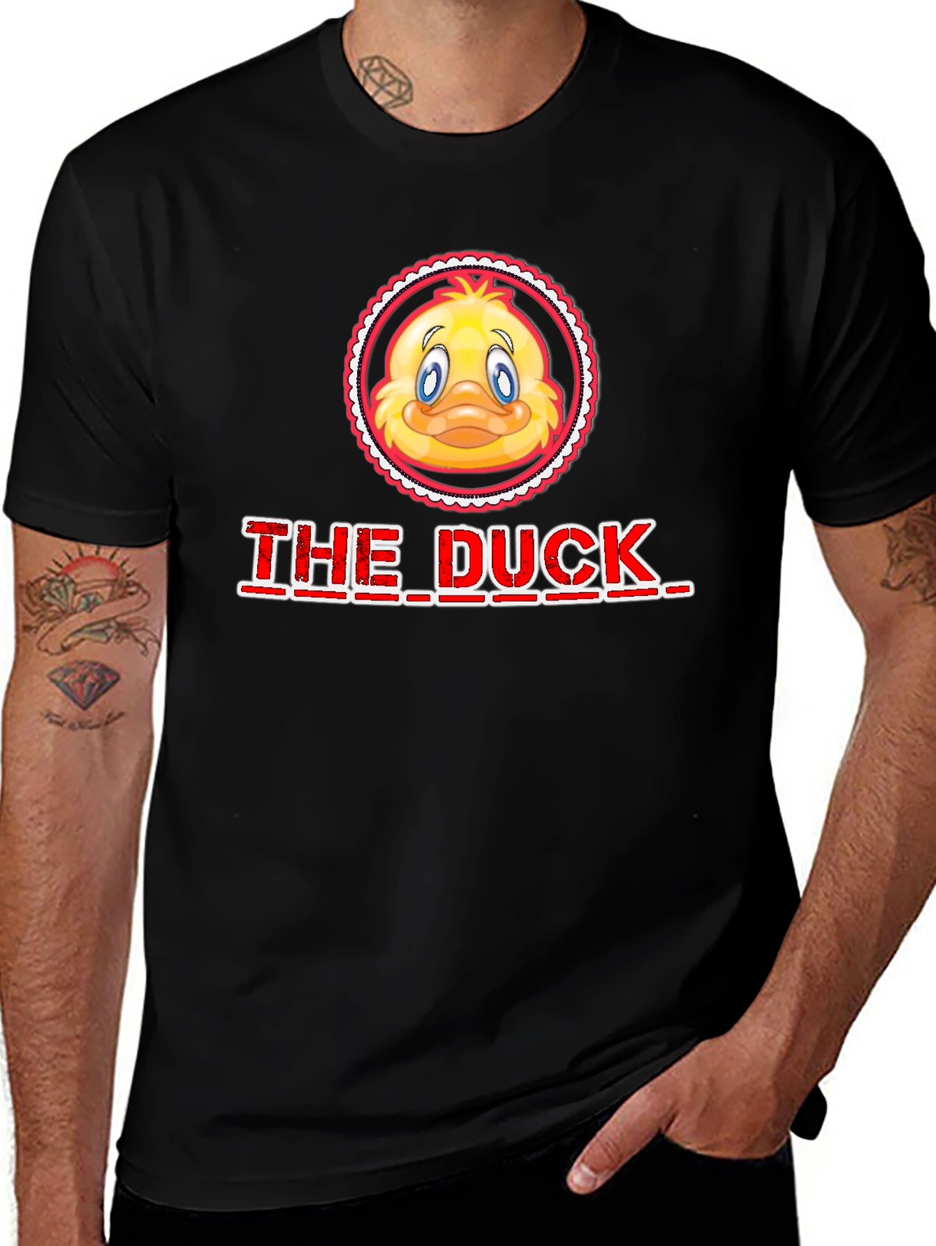 The Duck Graphic T-Shirt - Black Cotton Tee
