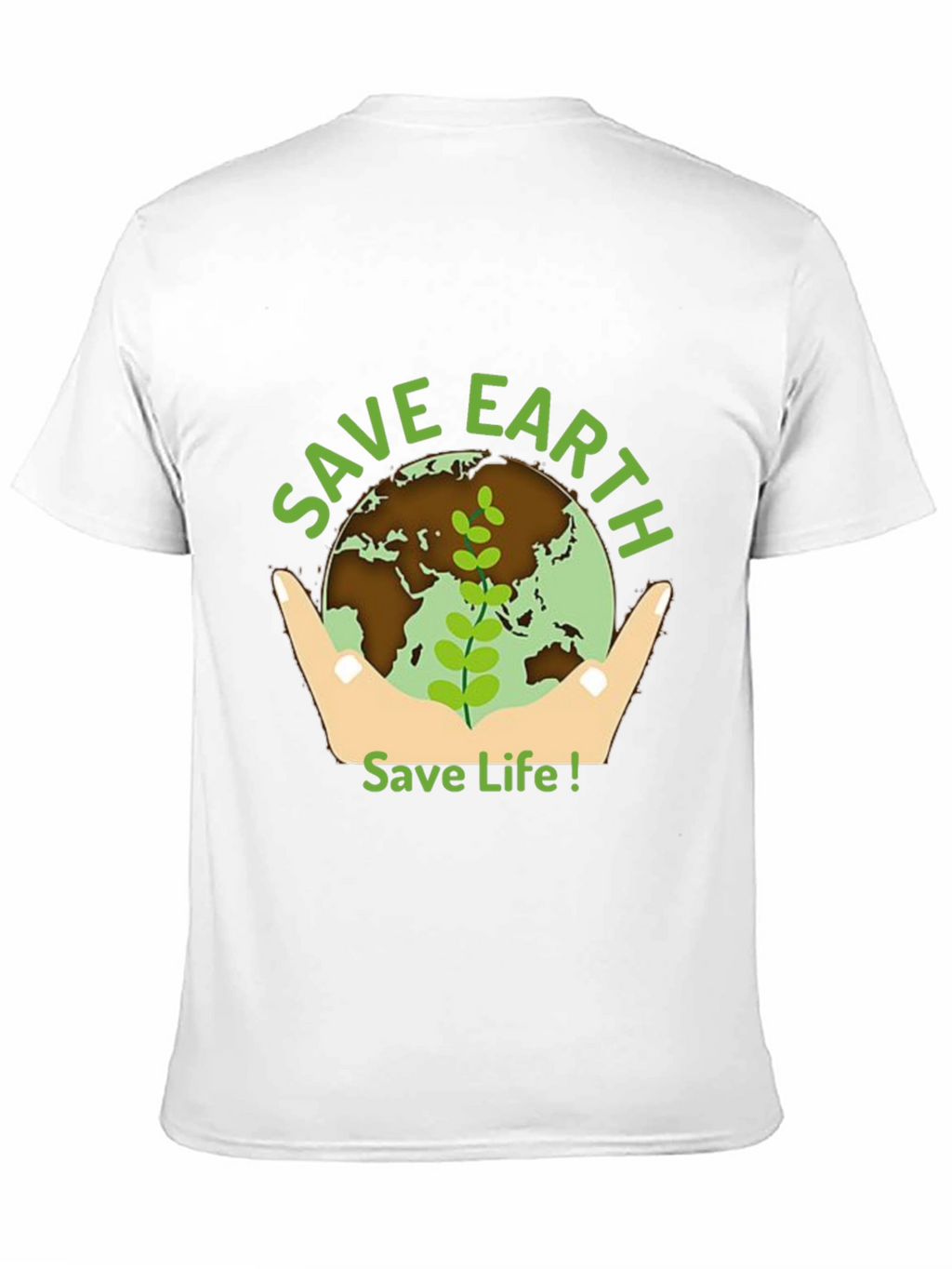 Save Earth Graphic Tee - Black