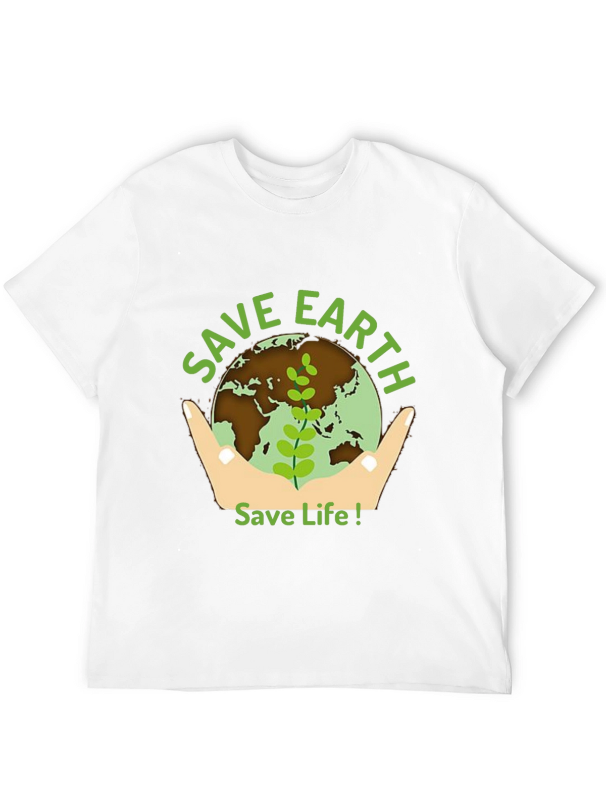 Save Earth Graphic Tee - Black
