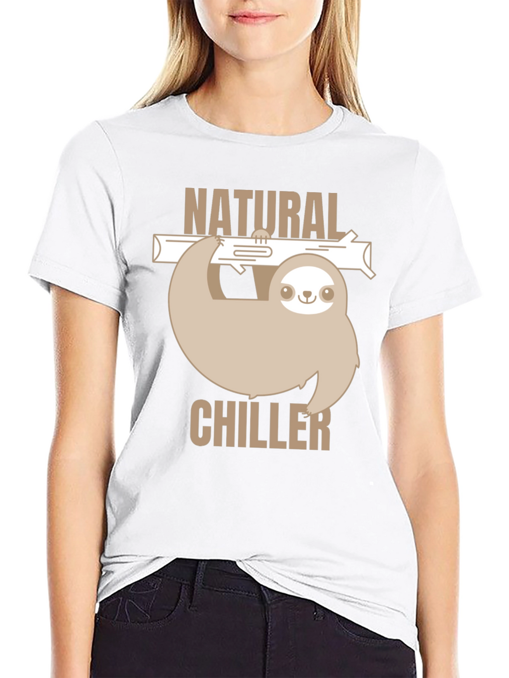 Natural Chiller Sloth Graphic Tee