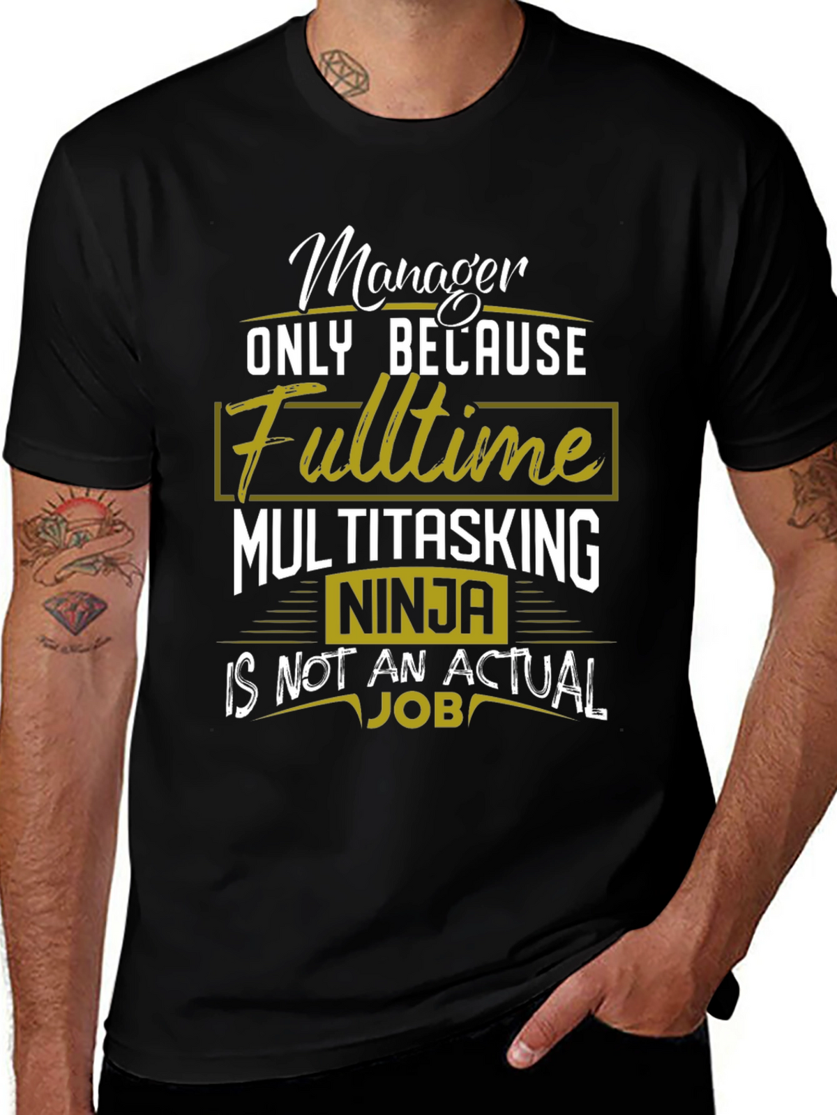 Manager Fulltime Multitasking Ninja T-Shirt