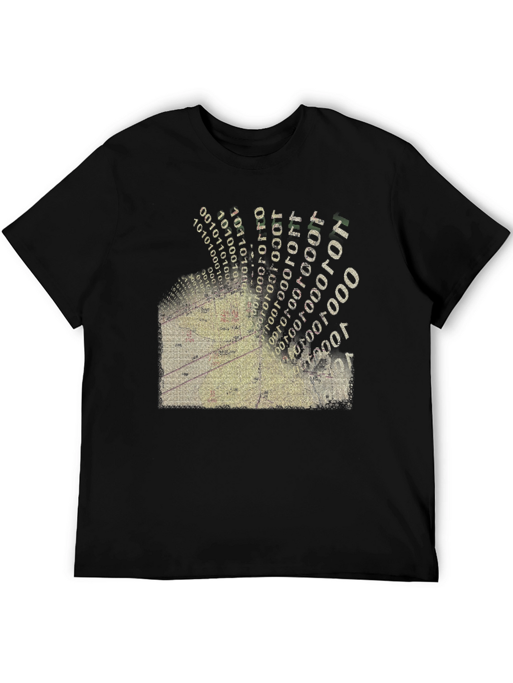 Digital Gridlock T-Shirt - Modern Data Design