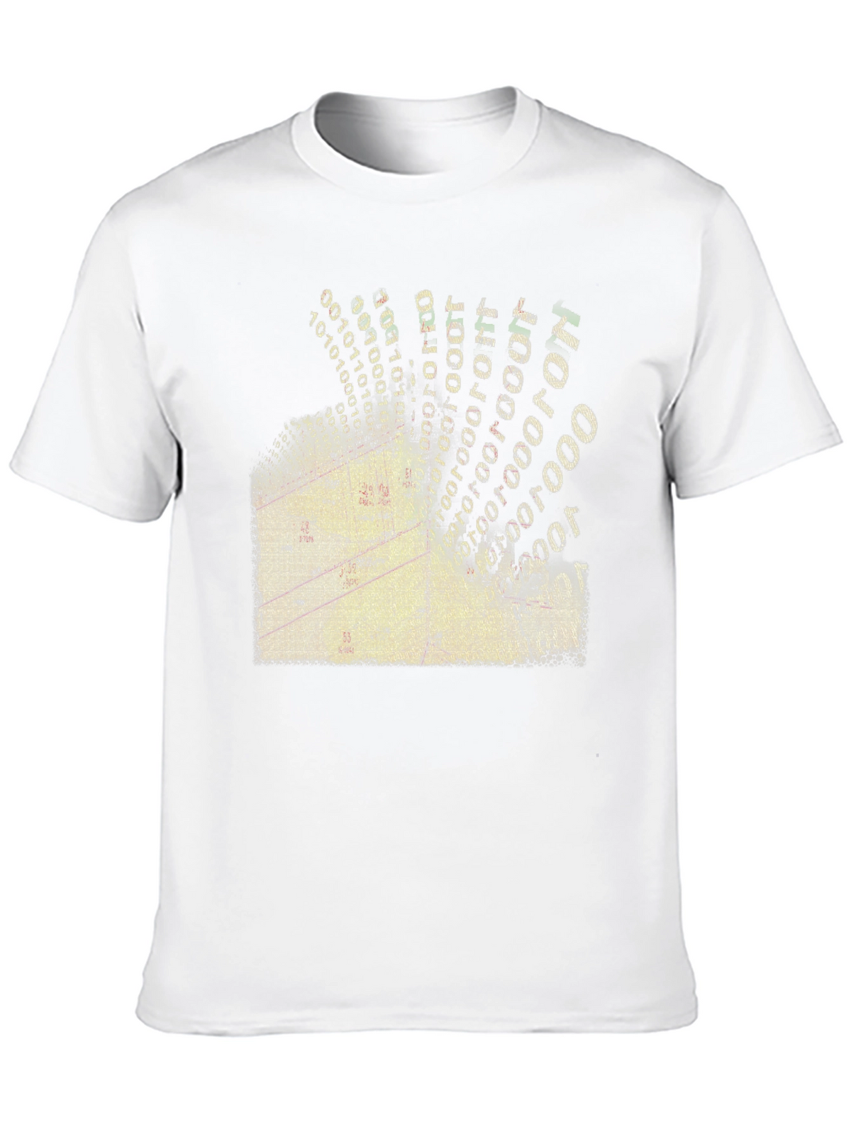 Digital Gridlock T-Shirt - Modern Data Design