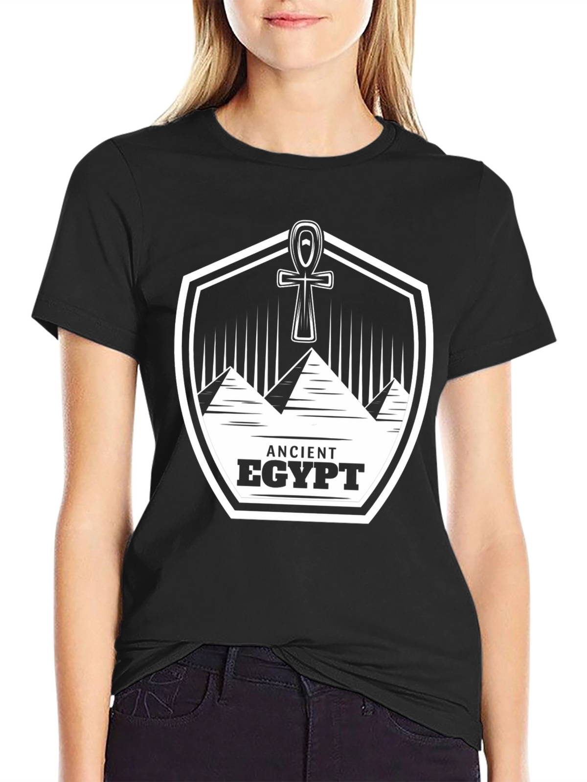 Ancient Egypt Graphic Tee - Black