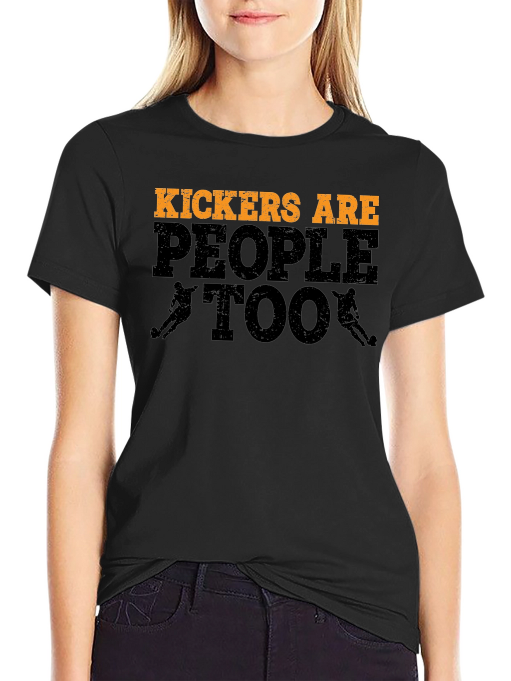 Kickers Are People Too T-Shirt Football Player Tee