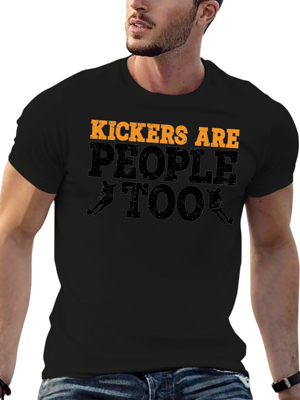 Kickers Are People Too T-Shirt Football Player Tee