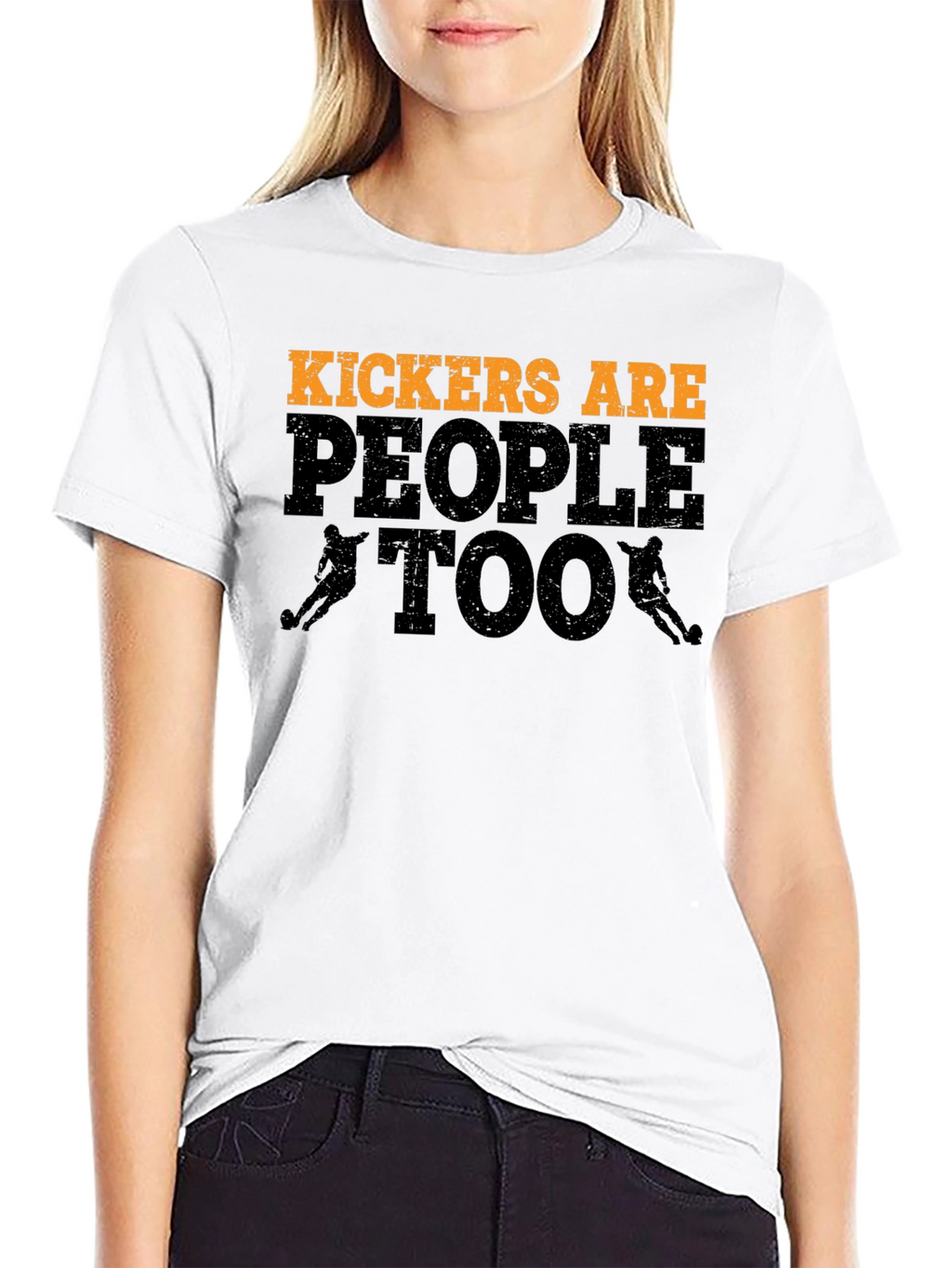 Kickers Are People Too T-Shirt Football Player Tee