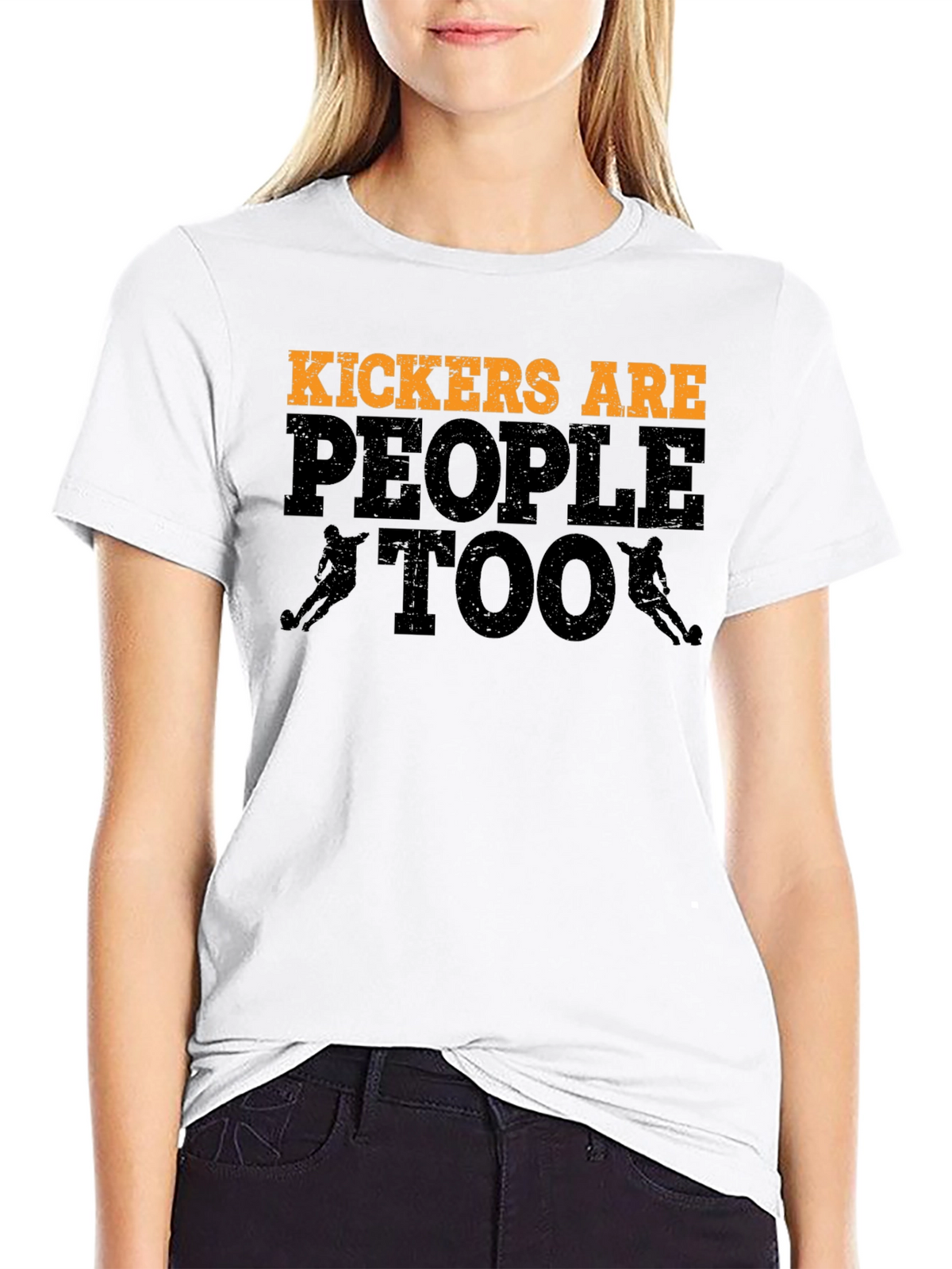 Kickers Are People Too T-Shirt Football Player Tee