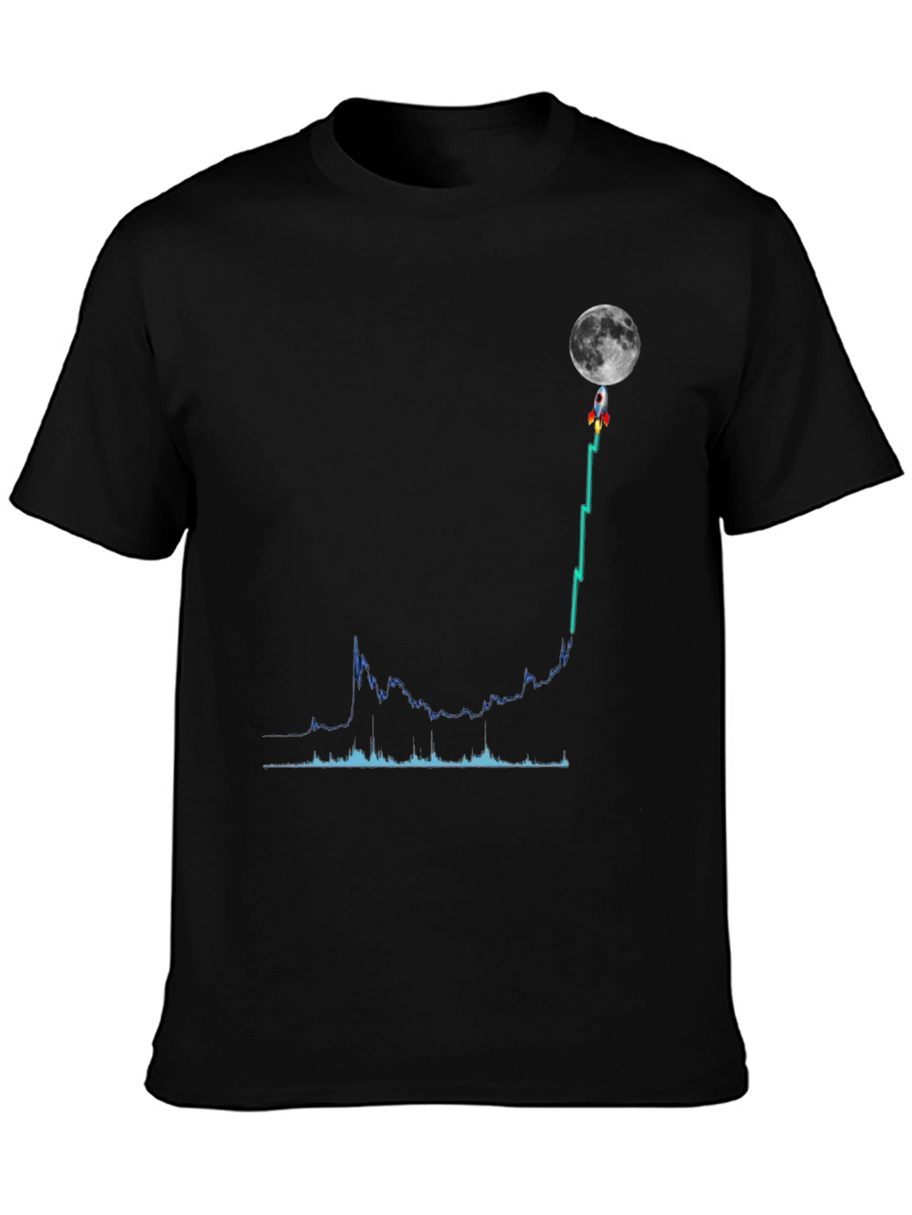To the Moon Graphic Tee - Crypto Trading T-Shirt