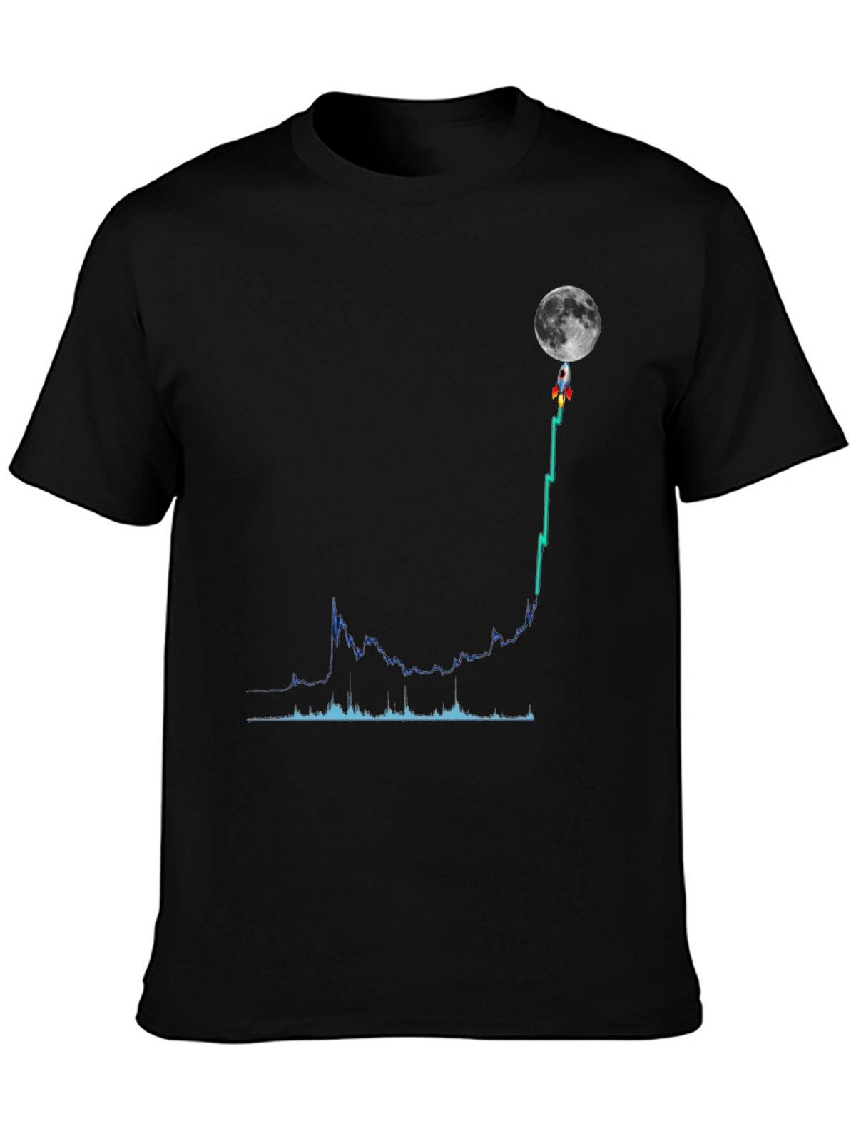 To the Moon Graphic Tee - Crypto Trading T-Shirt