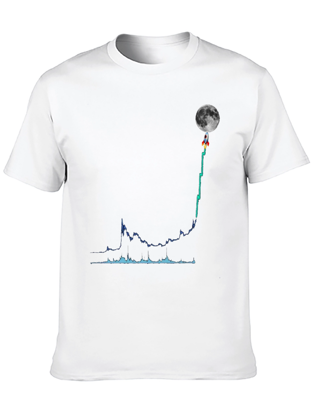 To the Moon Graphic Tee - Crypto Trading T-Shirt