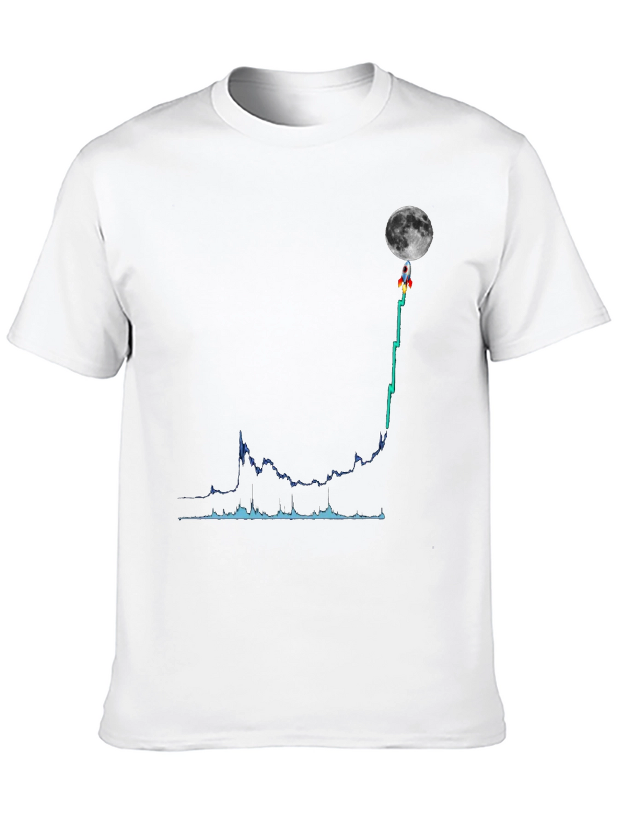 To the Moon Graphic Tee - Crypto Trading T-Shirt