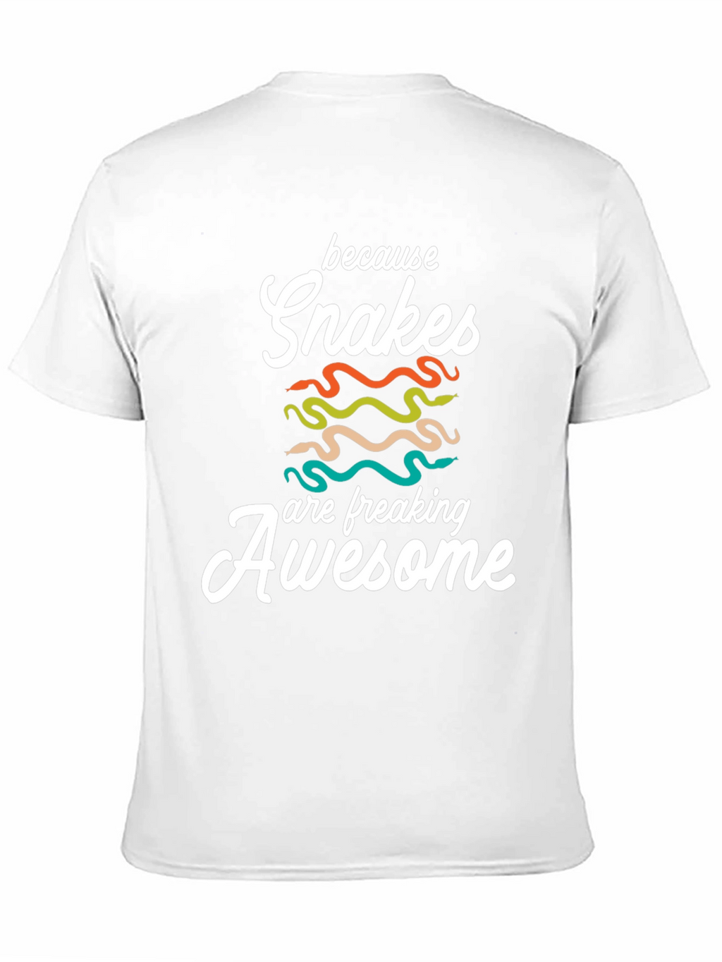 Snakes are Awesome T-Shirt - Unisex Black Tee