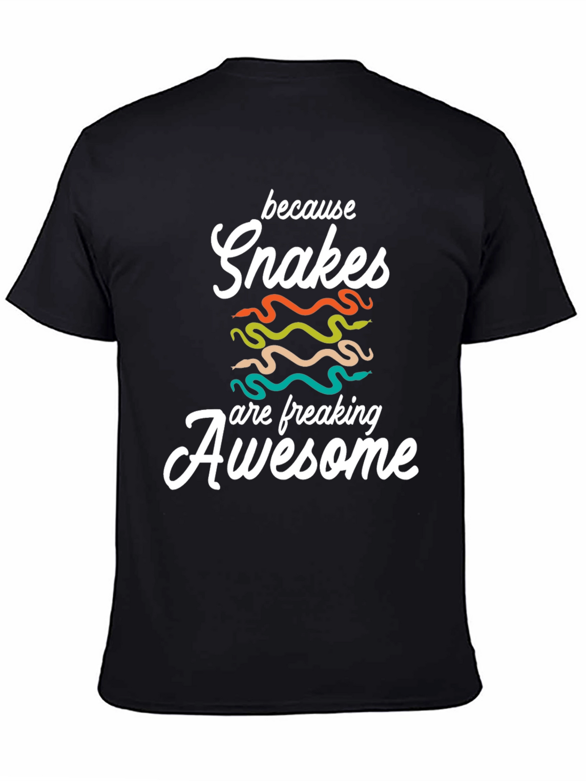 Snakes are Awesome T-Shirt - Unisex Black Tee