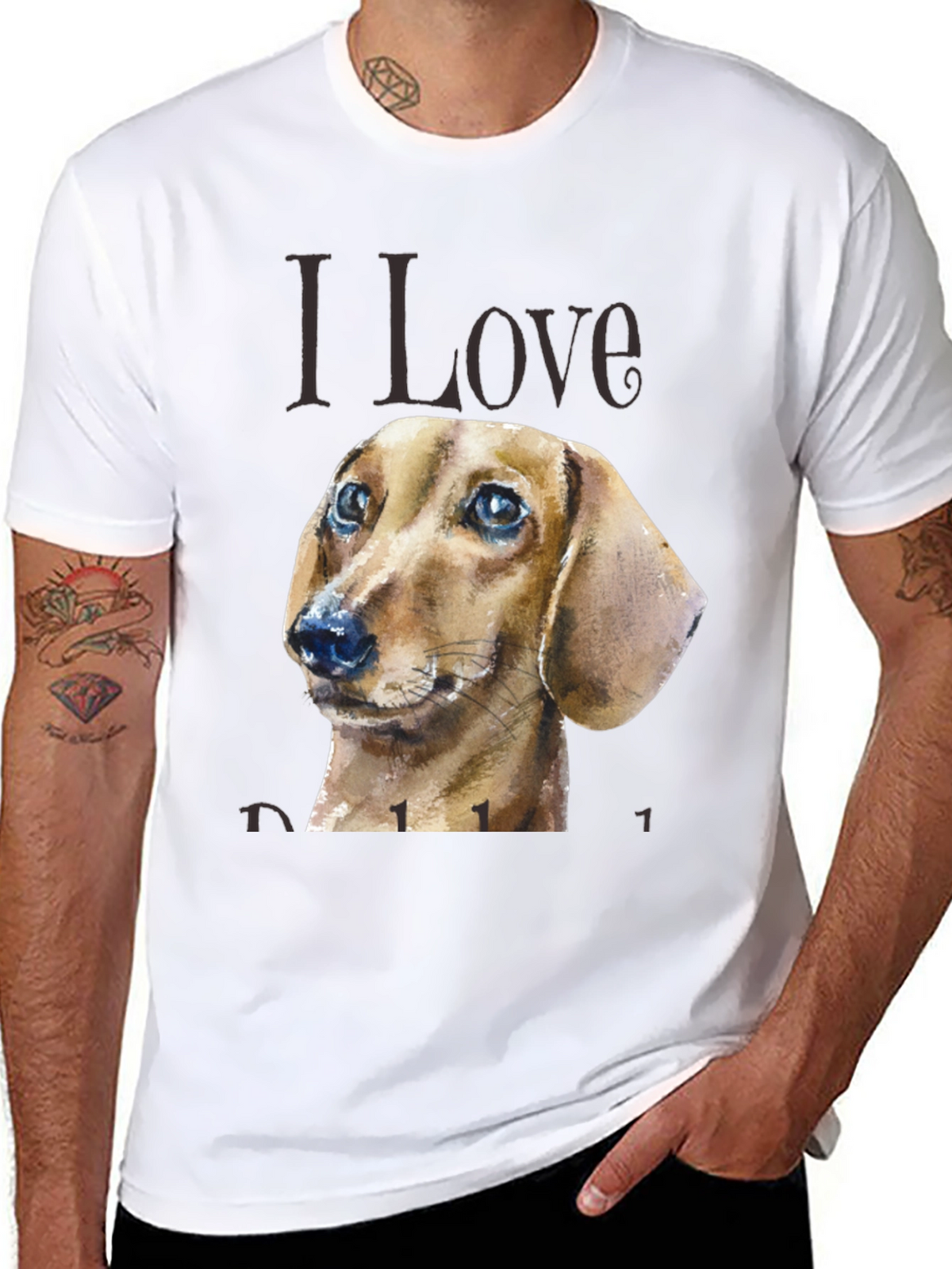 Dachshund Dog Lover T-Shirt - Unisex Black Tee