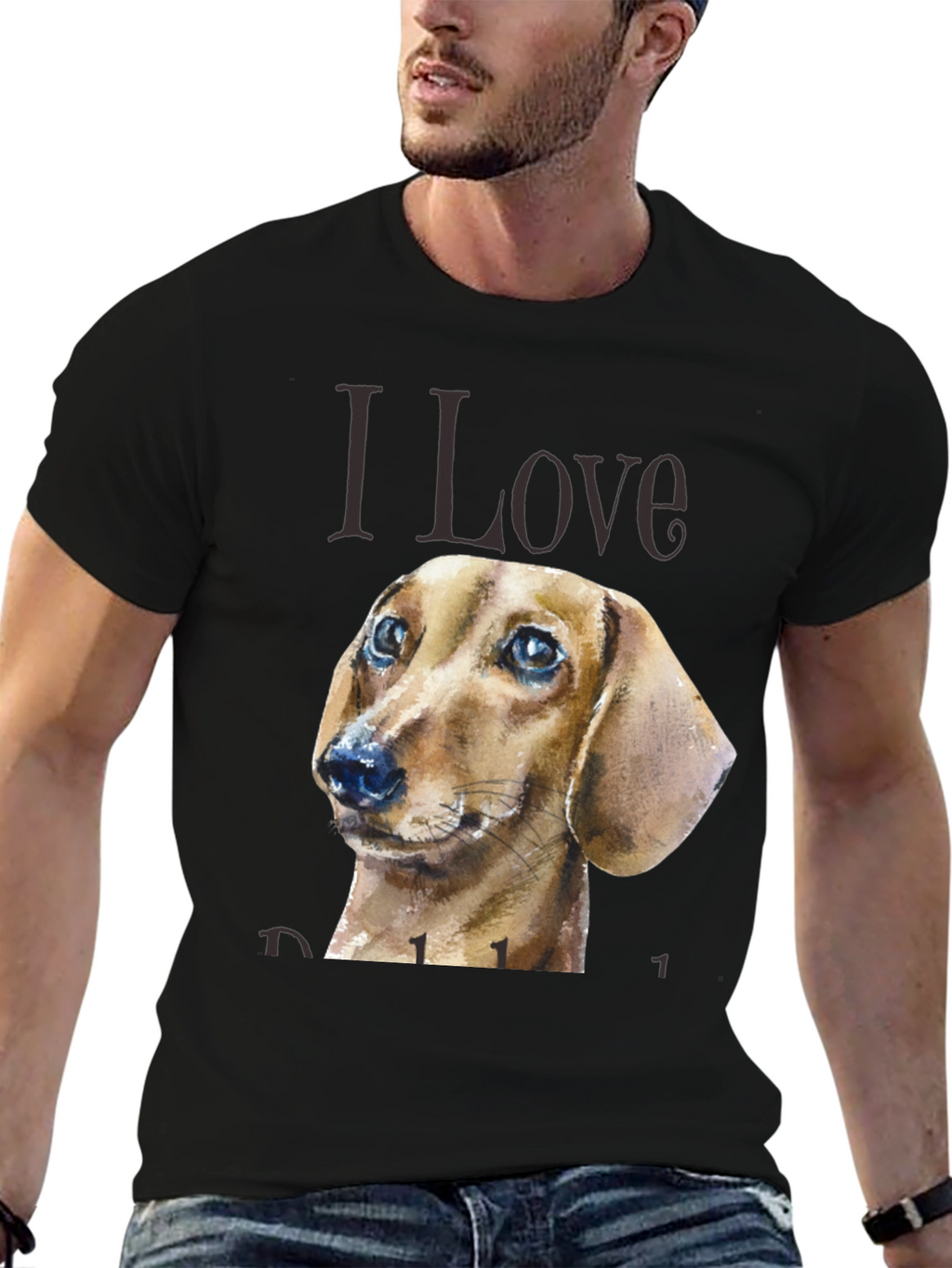 Dachshund Dog Lover T-Shirt - Unisex Black Tee