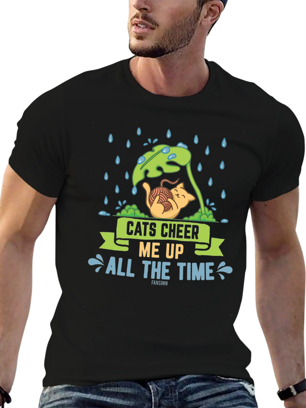 Cats Cheer Me Up All The Time T-Shirt