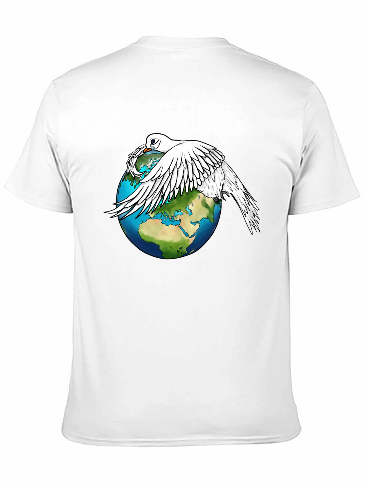 Peace Dove on Earth Graphic Tee - Black