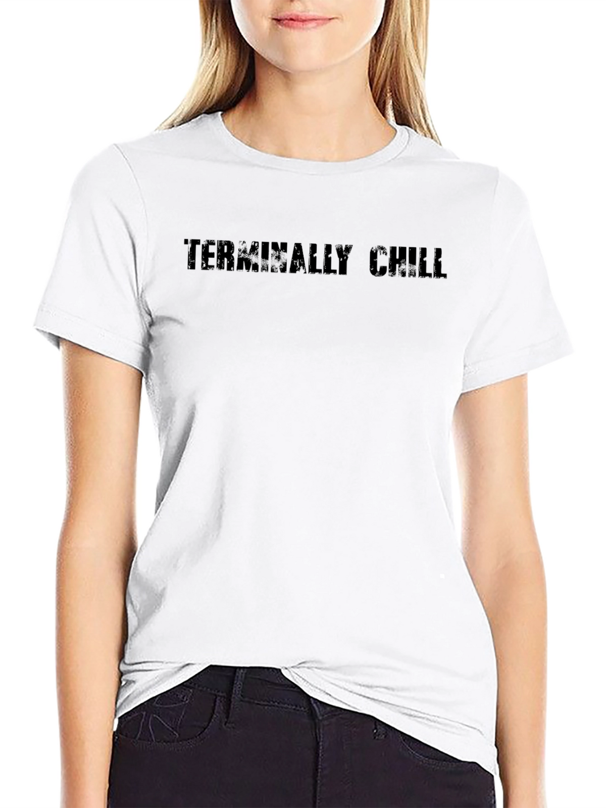 Terminally Chill Black Graphic T-Shirt