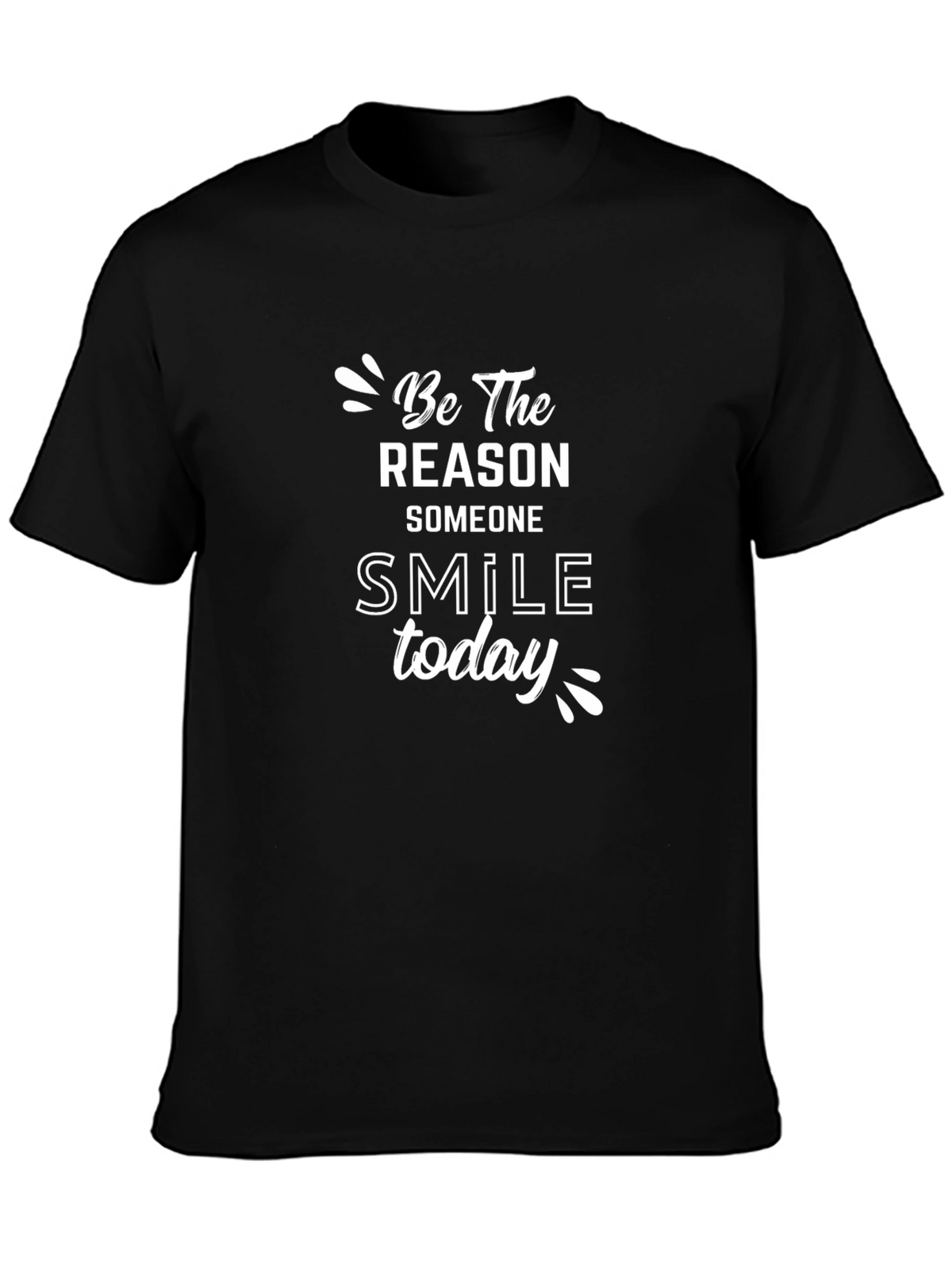 Be the Reason Smile Today Graphic Tee - Black