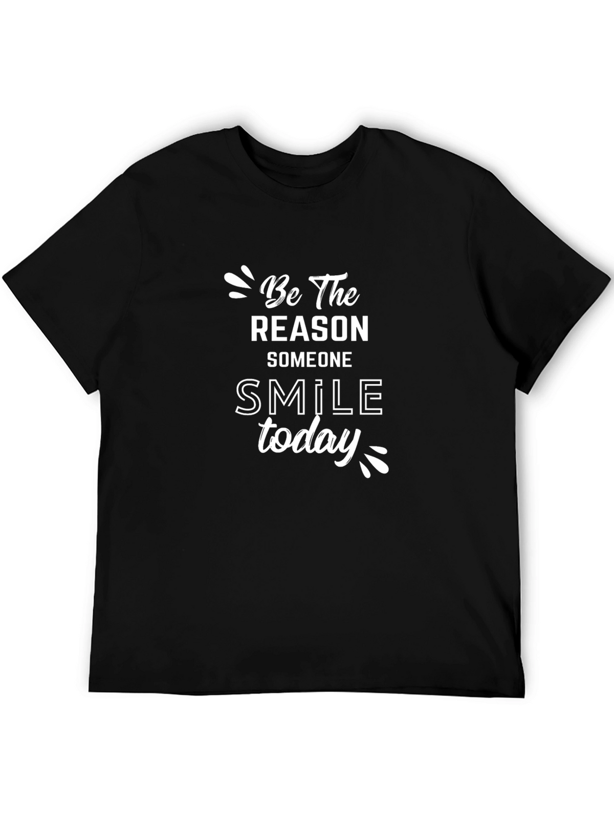 Be the Reason Smile Today Graphic Tee - Black