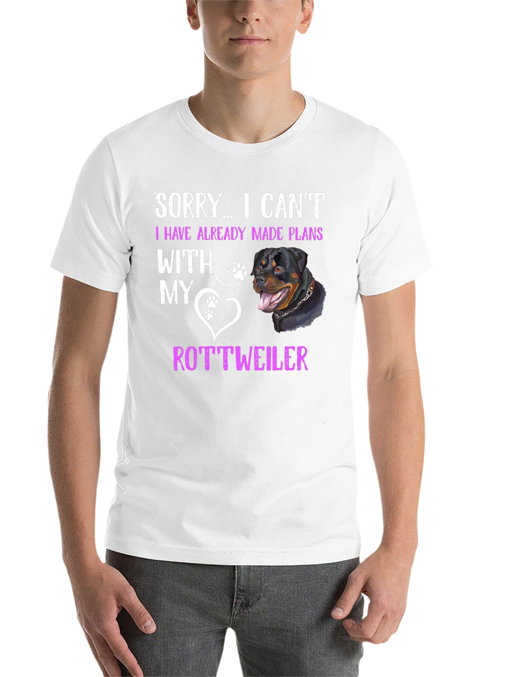 Rottweiler Plans T-Shirt - Sorry I Cant Tee