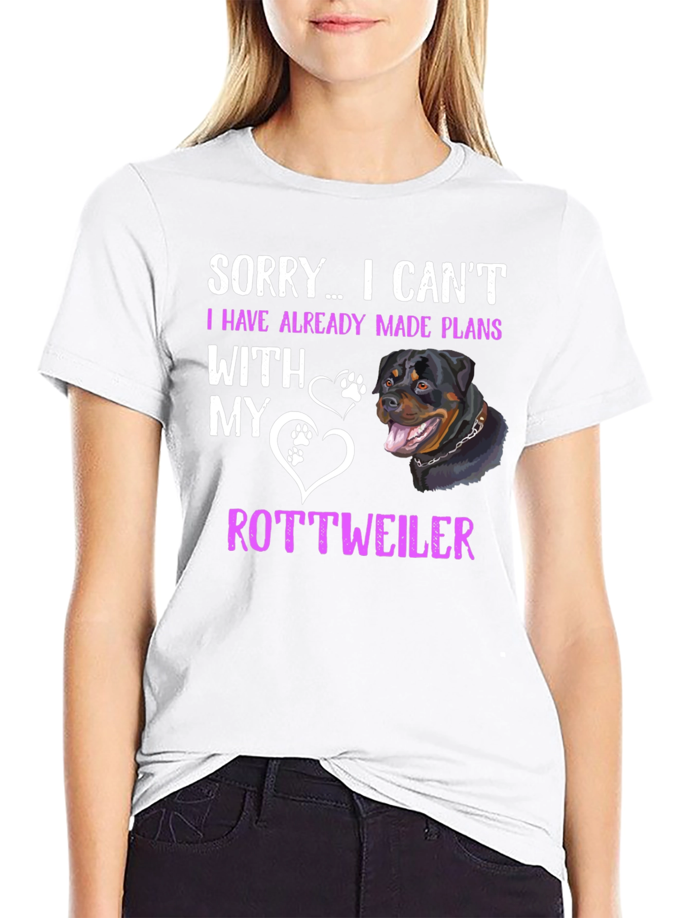 Rottweiler Plans T-Shirt - Sorry I Cant Tee