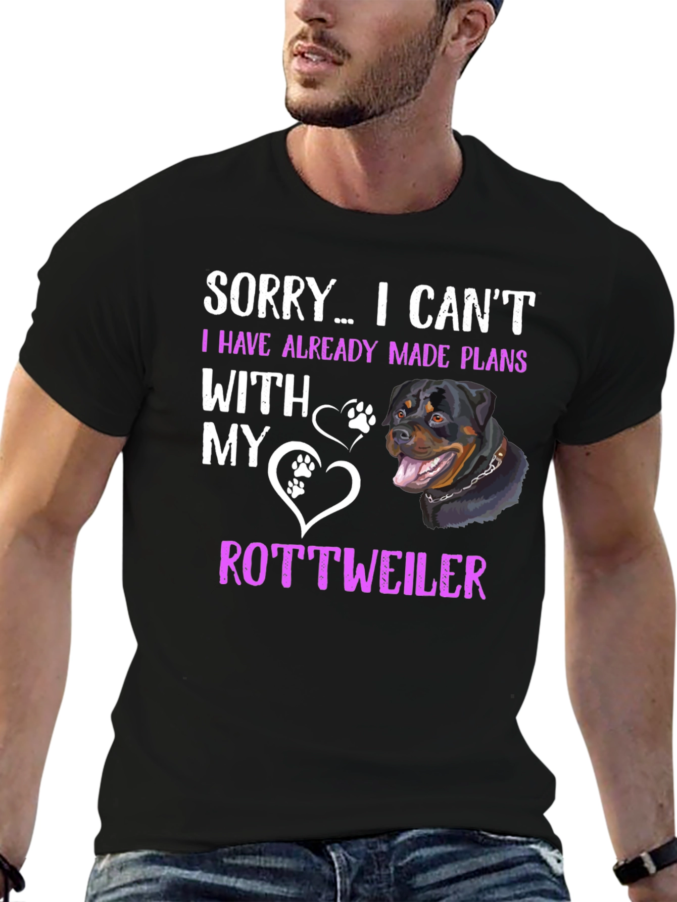 Rottweiler Plans T-Shirt - Sorry I Cant Tee