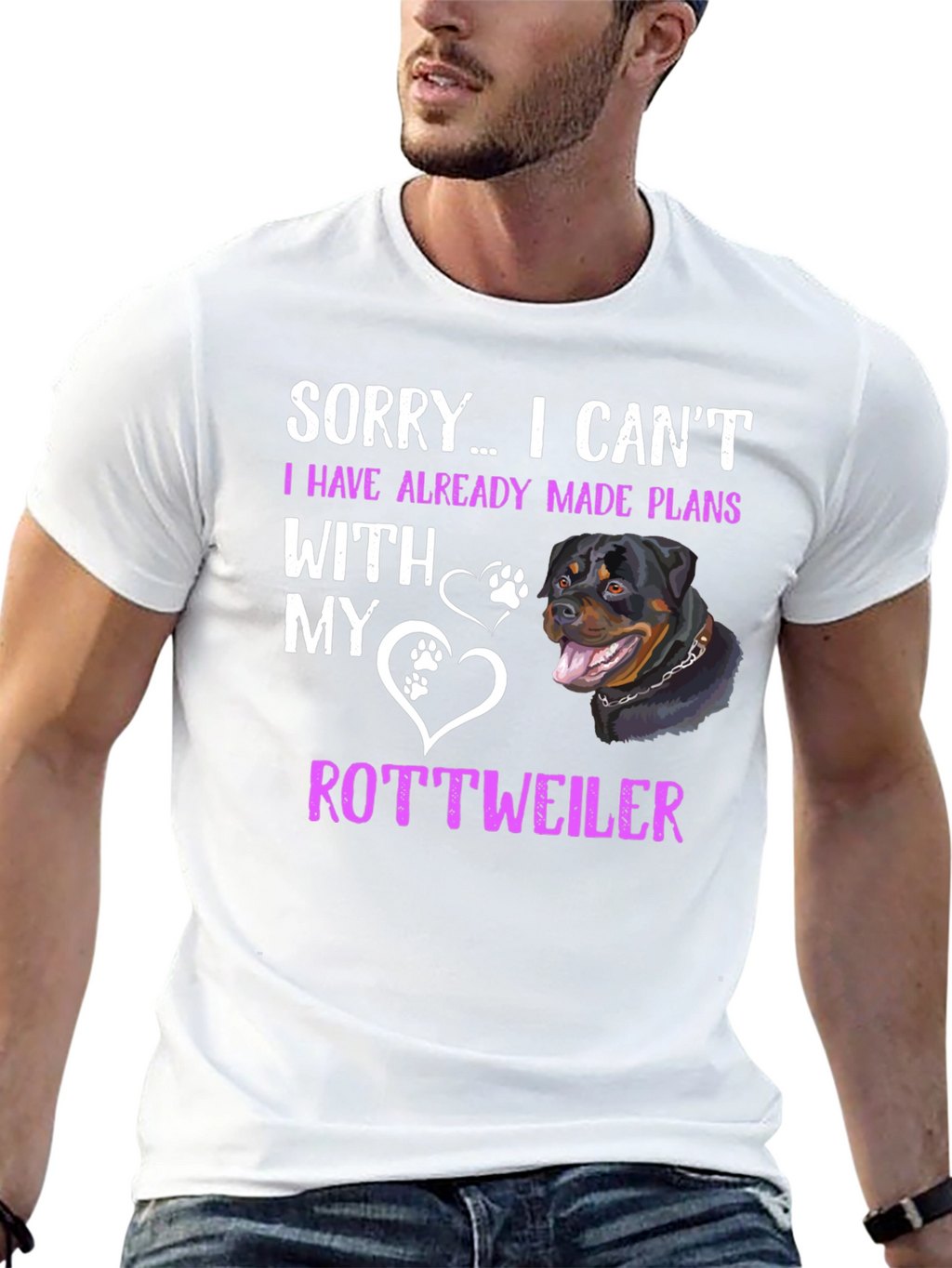 Rottweiler Plans T-Shirt - Sorry I Cant Tee