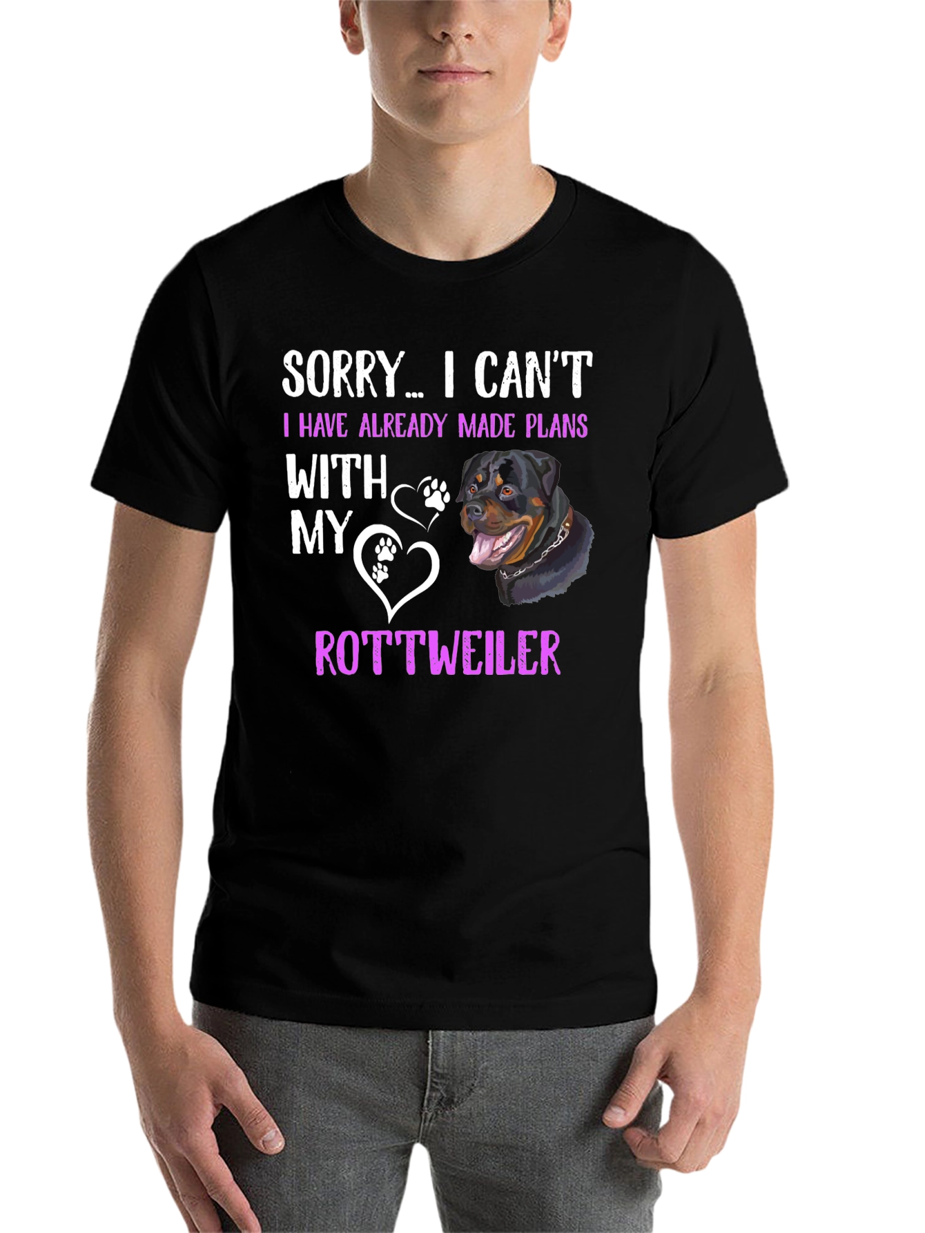 Rottweiler Plans T-Shirt - Sorry I Cant Tee