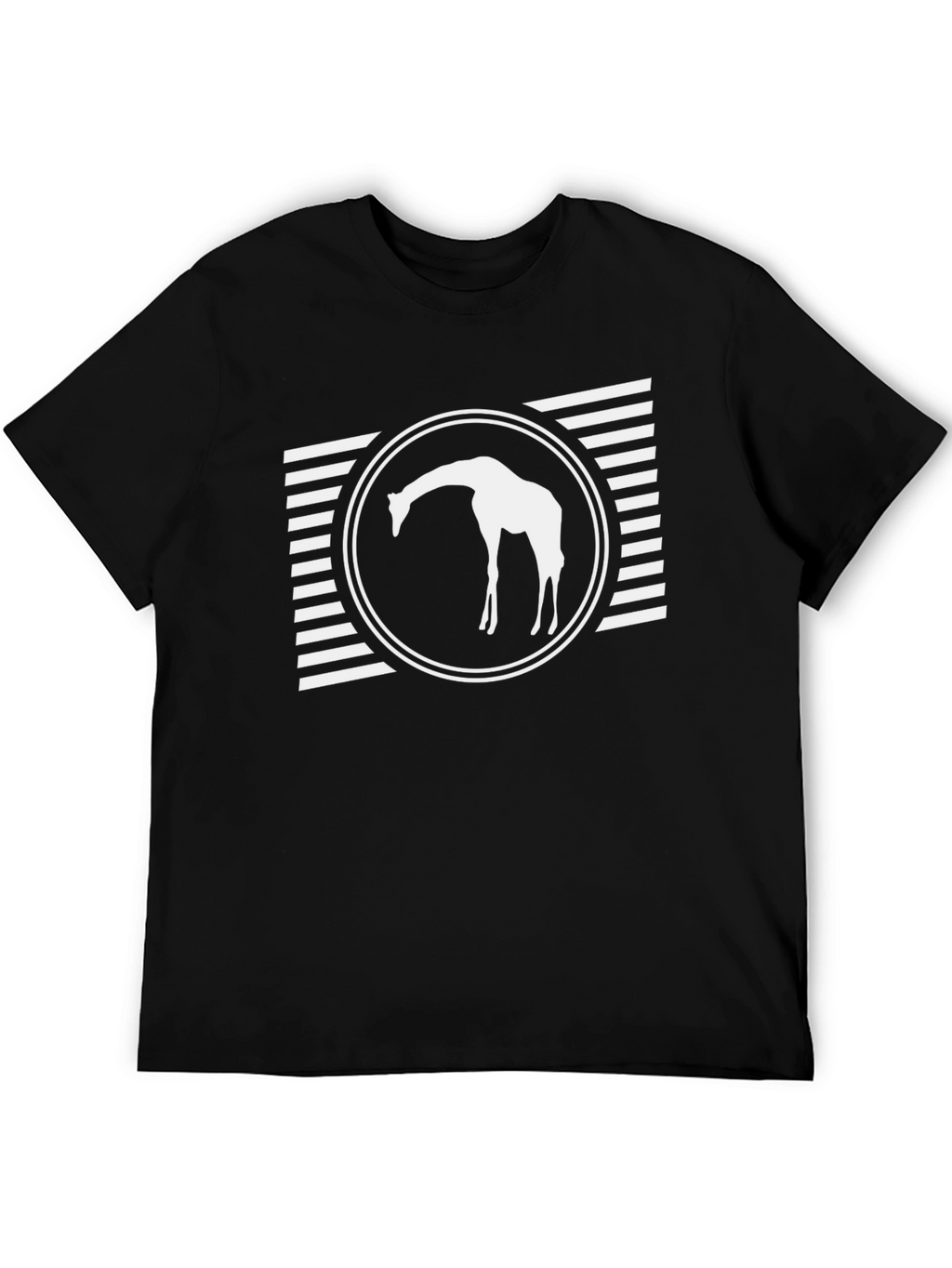 Giraffe Graphic Tee - Black Casual Shirt