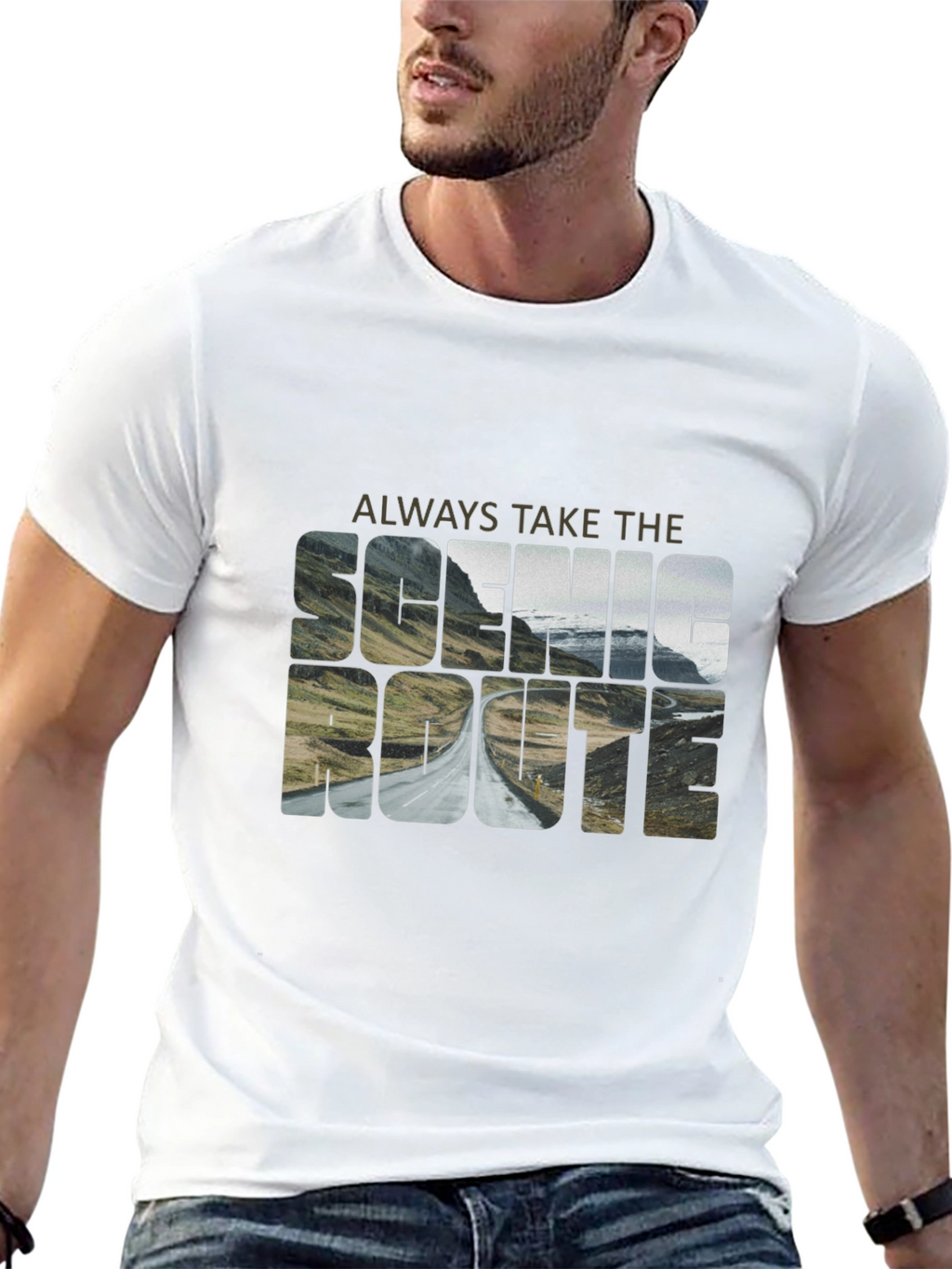 Scenic Route Graphic Tee - Adventure Awaits