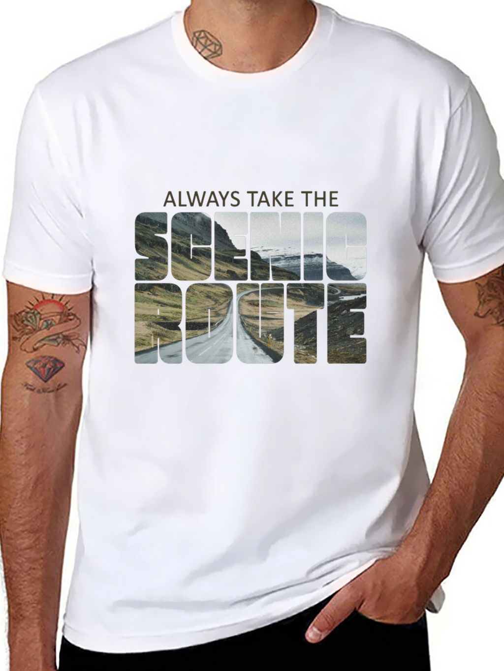 Scenic Route Graphic Tee - Adventure Awaits