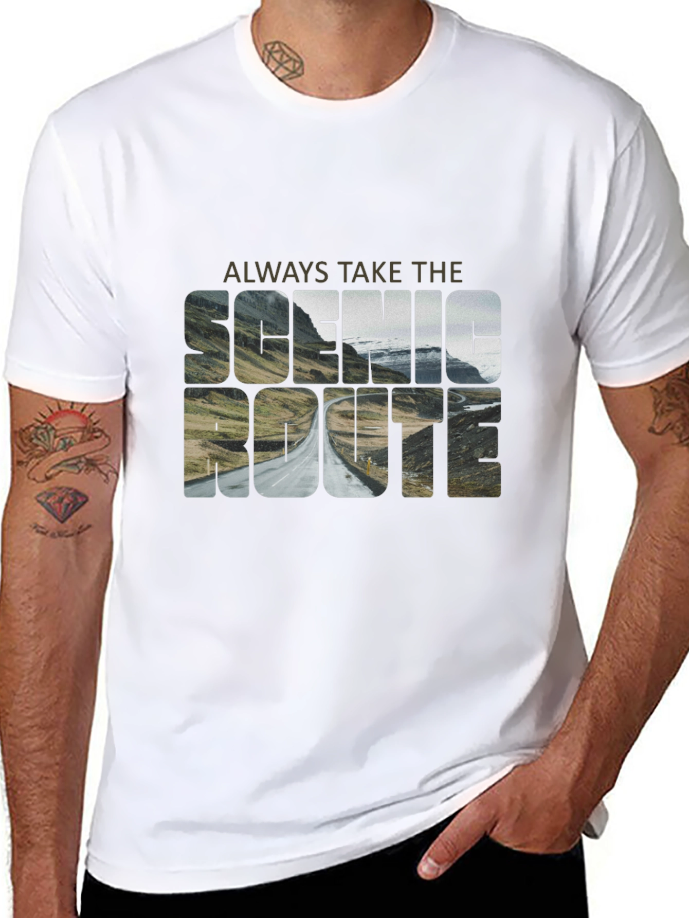 Scenic Route Graphic Tee - Adventure Awaits