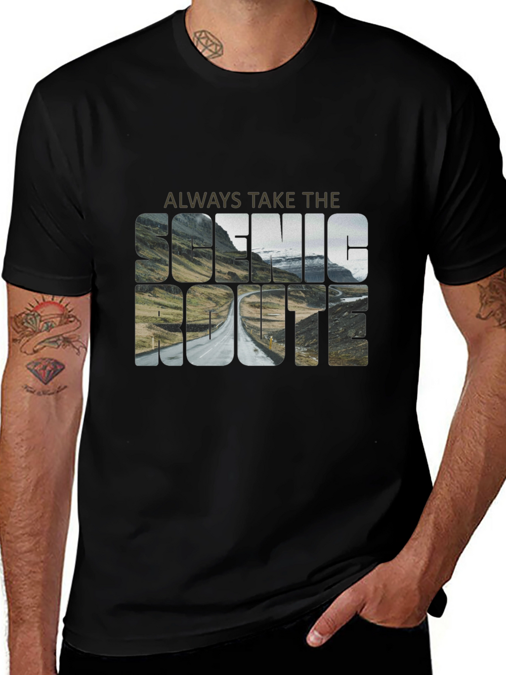Scenic Route Graphic Tee - Adventure Awaits
