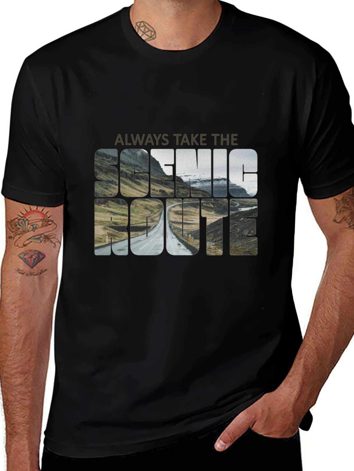Scenic Route Graphic Tee - Adventure Awaits
