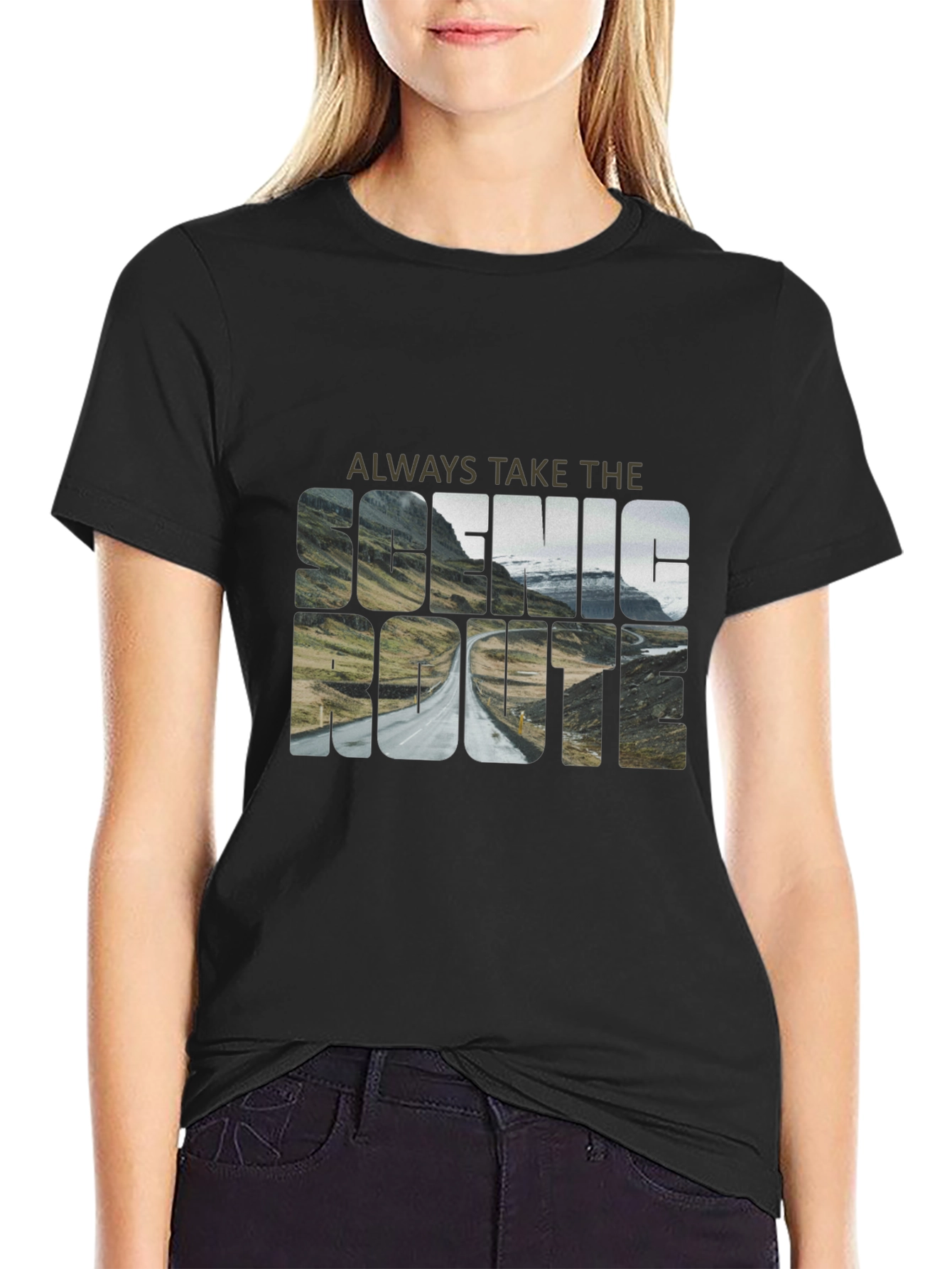 Scenic Route Graphic Tee - Adventure Awaits