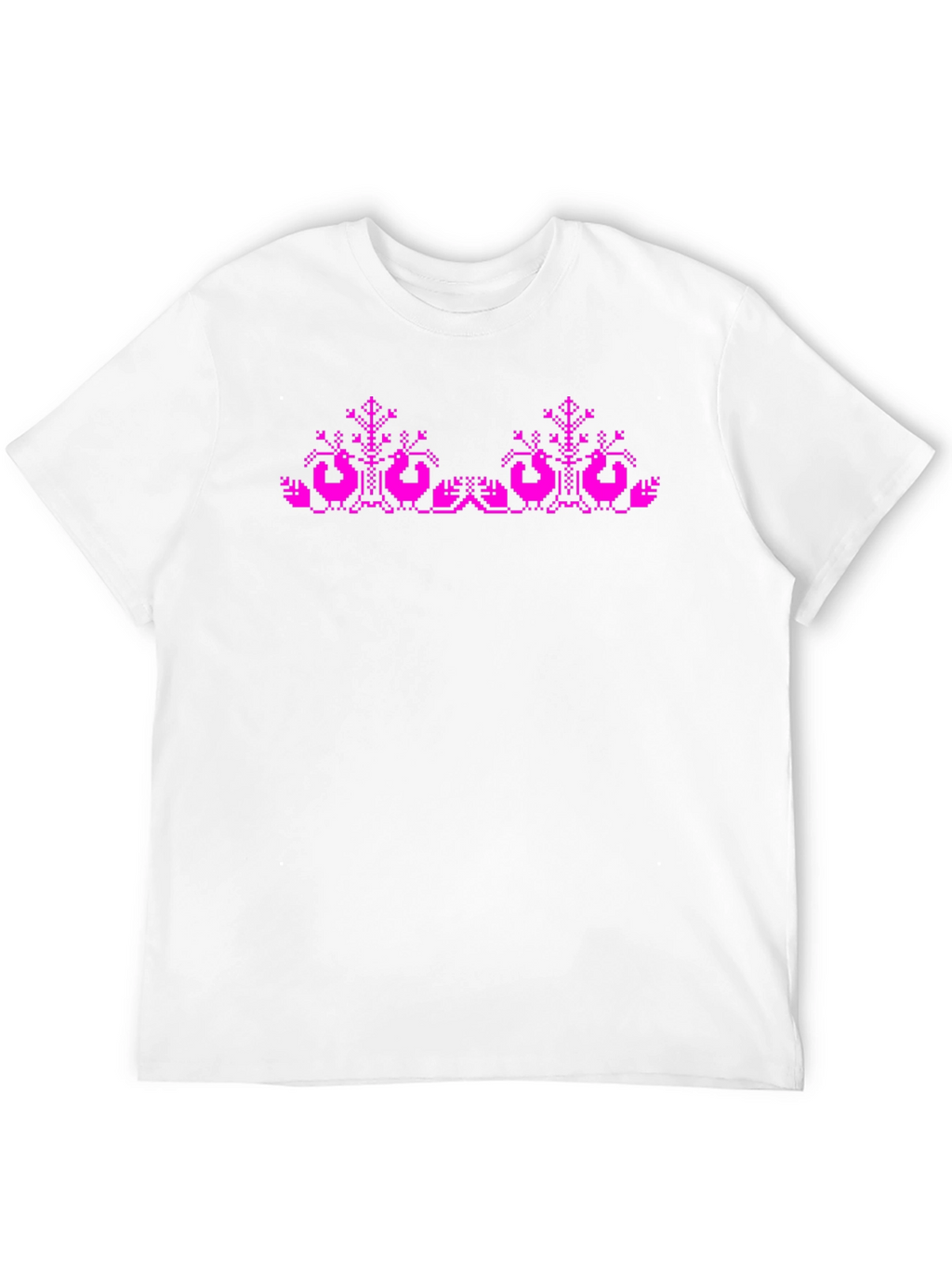 Pixel Art Bird T-Shirt - Black