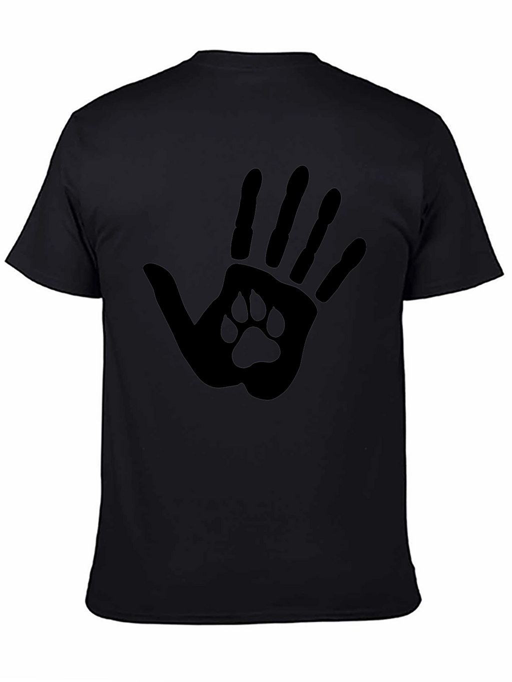 Paw Print Hand T-Shirt - Unique Design