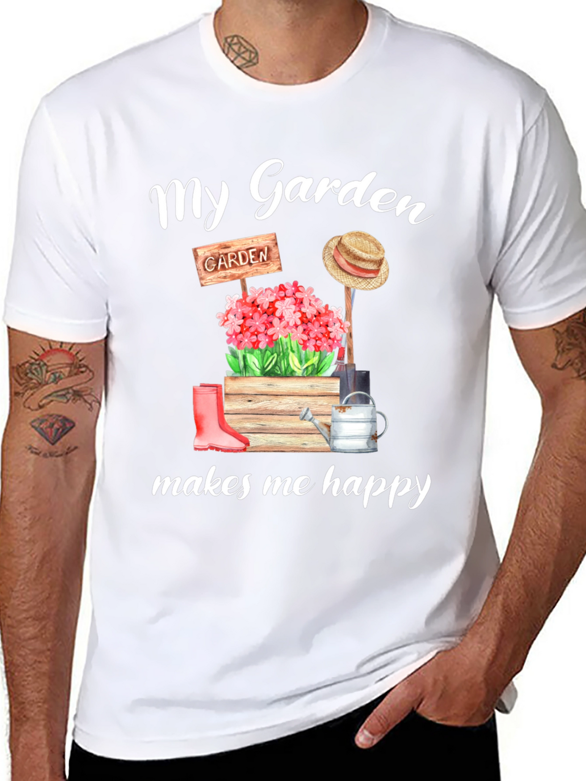 My Garden Makes Me Happy Graphic Tee