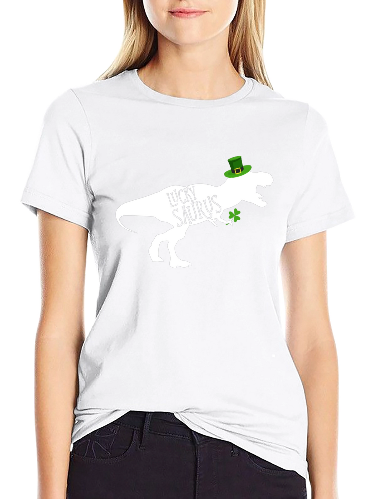 Lucky Saurus Black Graphic T-Shirt