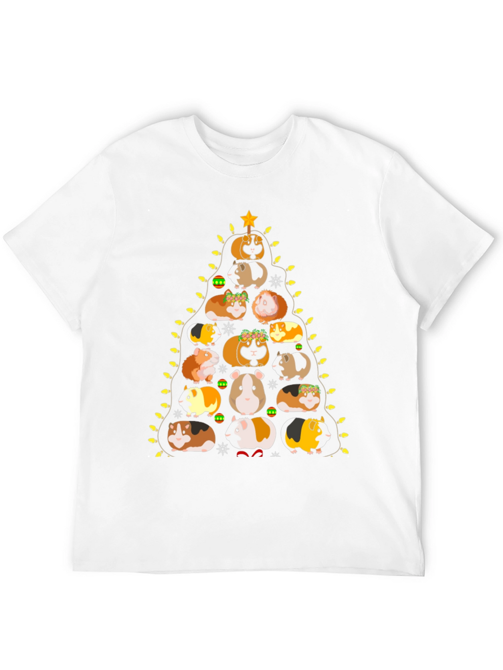 Guinea Pig Christmas Tree Graphic Tee